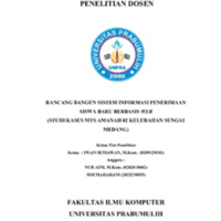 RANCANG BANGUN SISTEM INFORMASI PENERIMAAN SISWA BARU BERBBASIS WEB (STUDI KASUS MTS AMANAH KELURAHAN SUNGAI MEDANG)