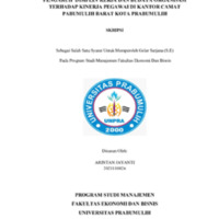 PENGARUH DISIPLIN KERJA DAN BUDAYA ORGANISASI<br /><br />
TERHADAP KINERJA PEGAWAI DI KANTOR CAMAT<br /><br />
PABUMULIH BARAT KOTA PRABUMULIH